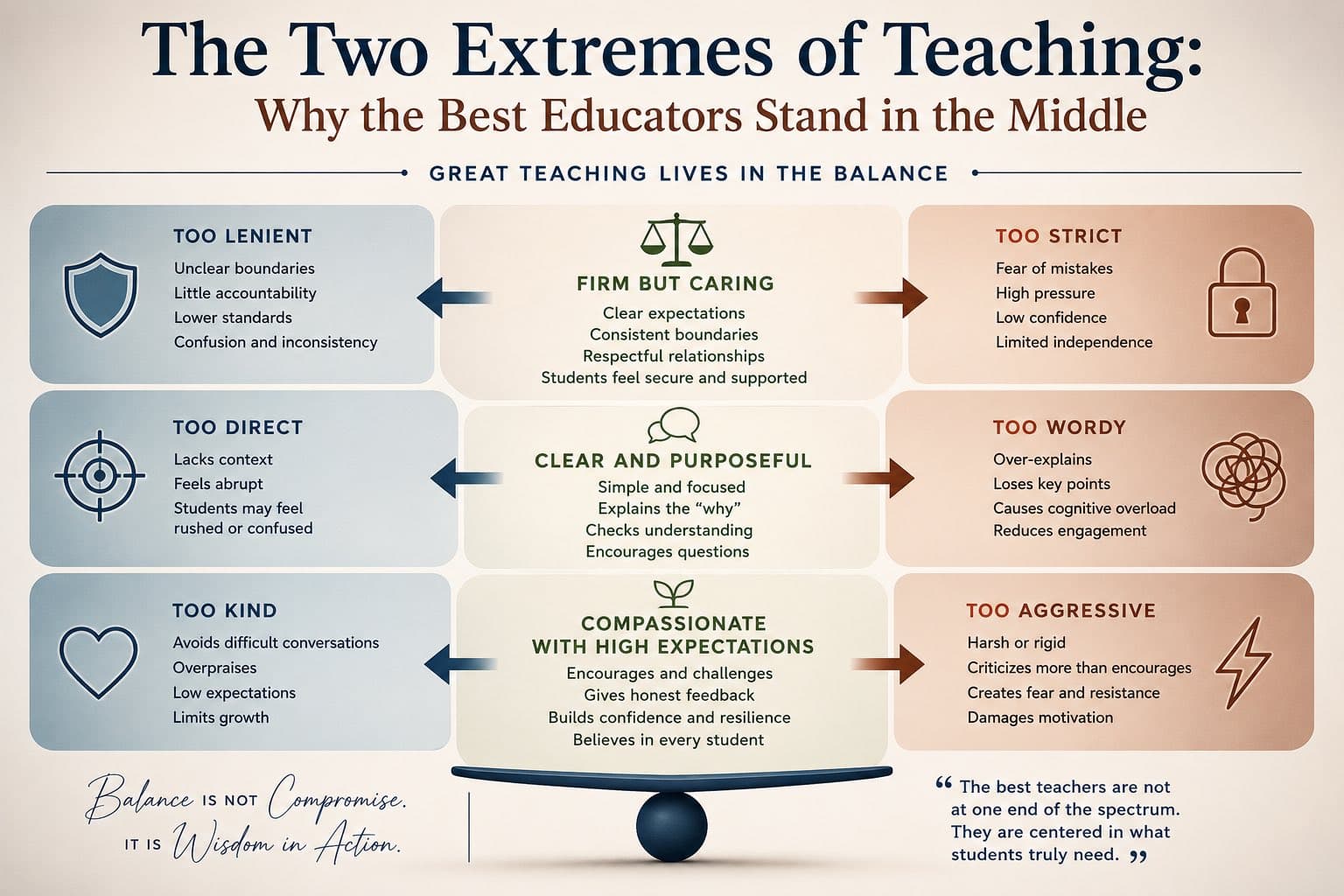 The Two Extremes of Teaching